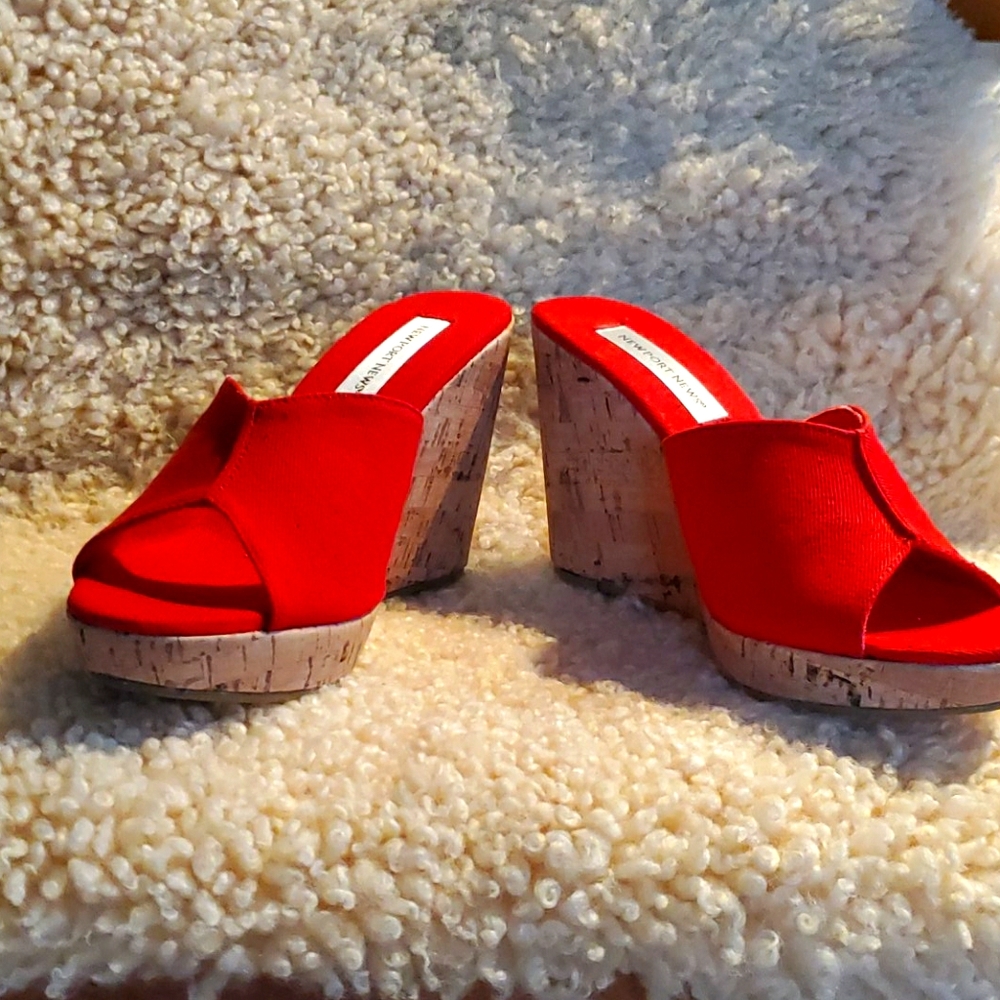 Cork wedge sandals